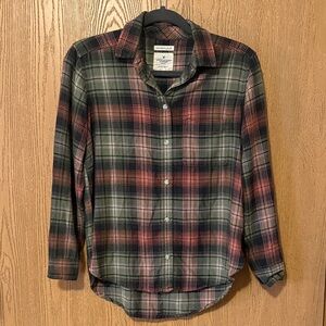 American Eagle Outfitters Multicolor Boyfriend Shirt